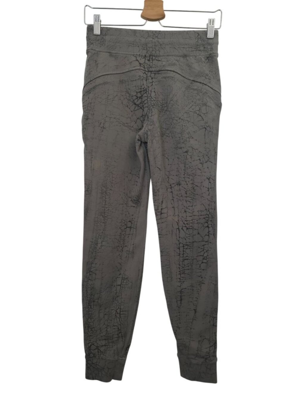 Lululemon Warm Down Gray-Olive Crackle Jogger 7/8 Length Athleisure Women's Sz 4 - Picture 2 of 11